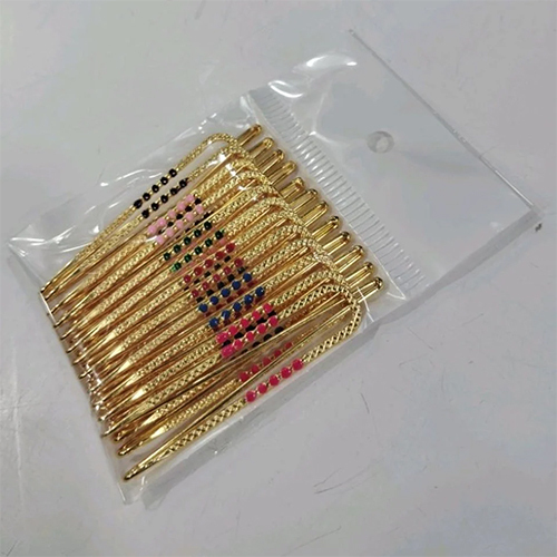 4 Inch Golden Steel Saree Pin