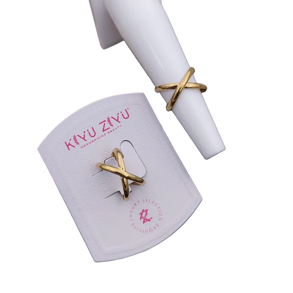 Anti Tarnish Finger Rings - Color: Golden