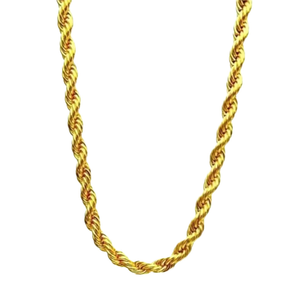 Mans Trendy Artificial Gold Plated Chain - Color: Golden