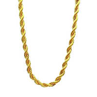 Mans Trendy Artificial Gold Plated Chain - Color: Golden