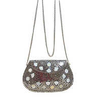 Oxidized Jewellery Purse - Color: Silver