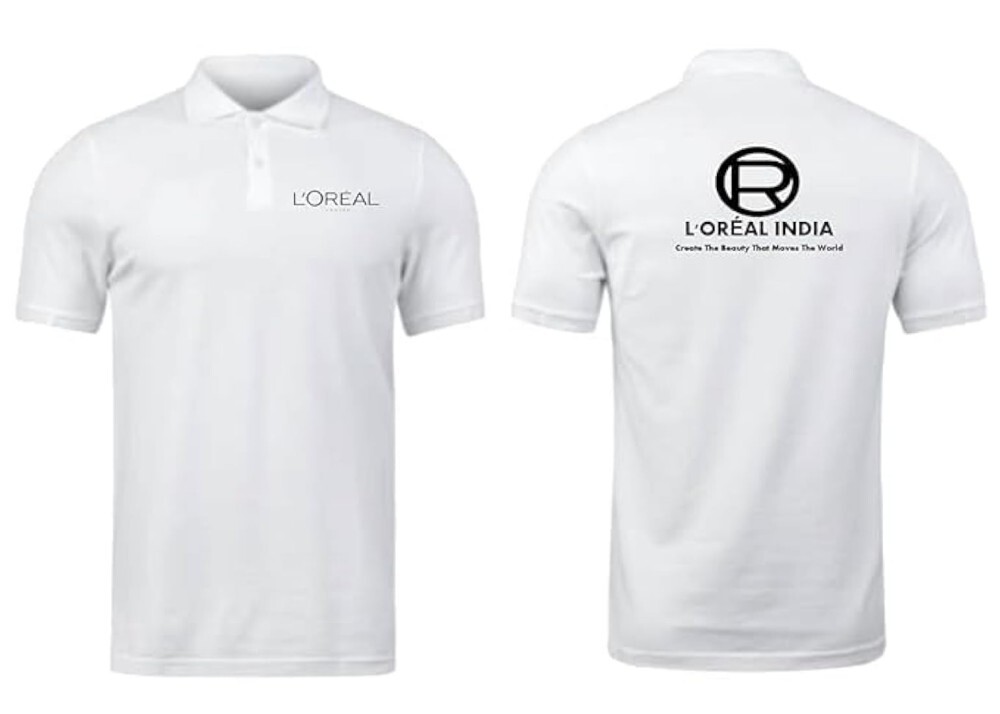 Office Promotion Logo Print Polo T-Shirt