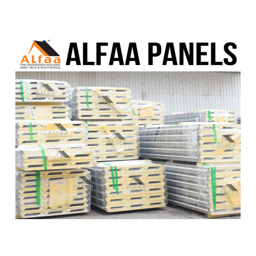 Puf Insulated Sandwich Roof Panel - Color: White