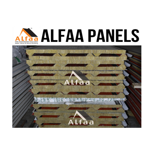 Fireproof Rock Wool Roof Sandwich Panel - Application: Industrial