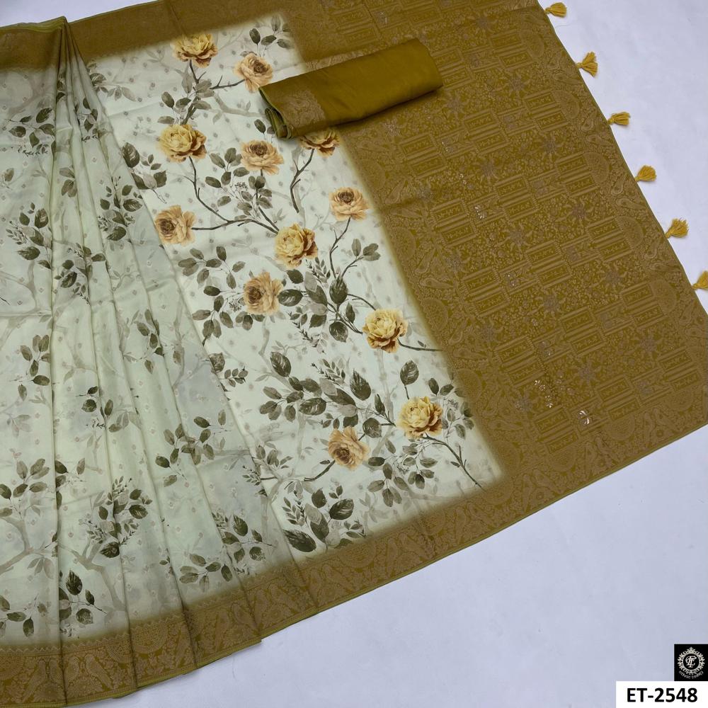  Rose Print Saree 