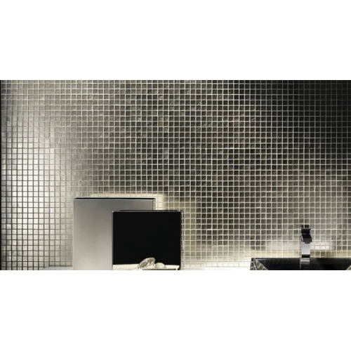 Silver Glass Mosaics Tiles