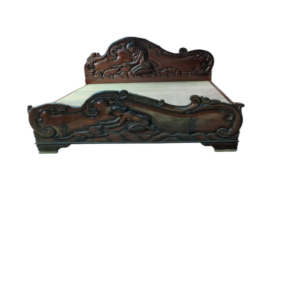 Teakwood Bed Head With Hydraulics