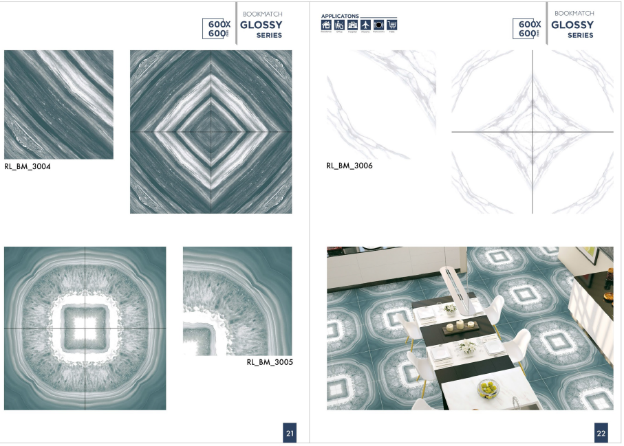 Stone Effect Tiles - Color: White