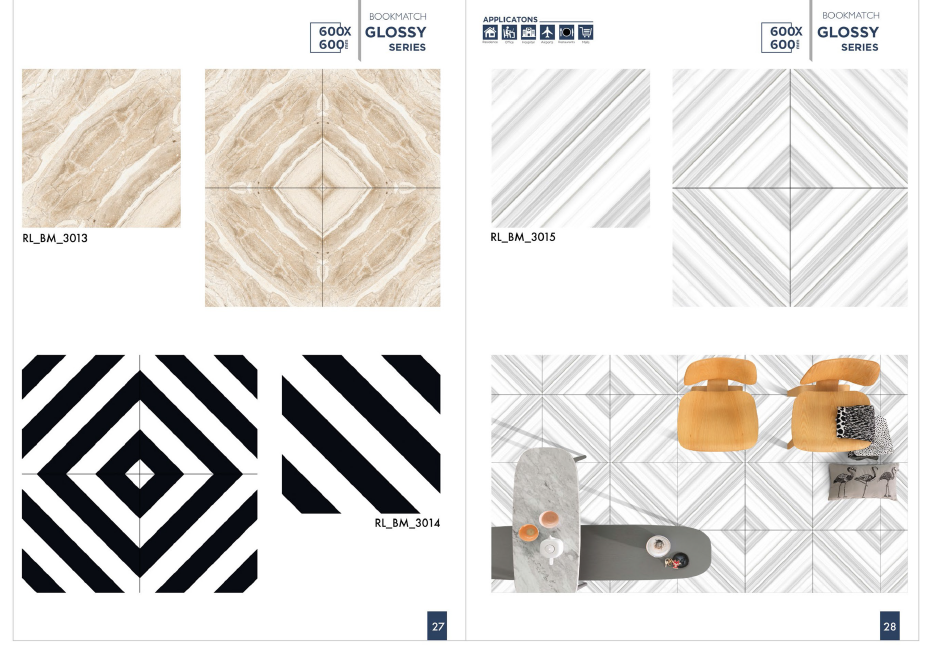 Stone Effect Tiles - Color: White