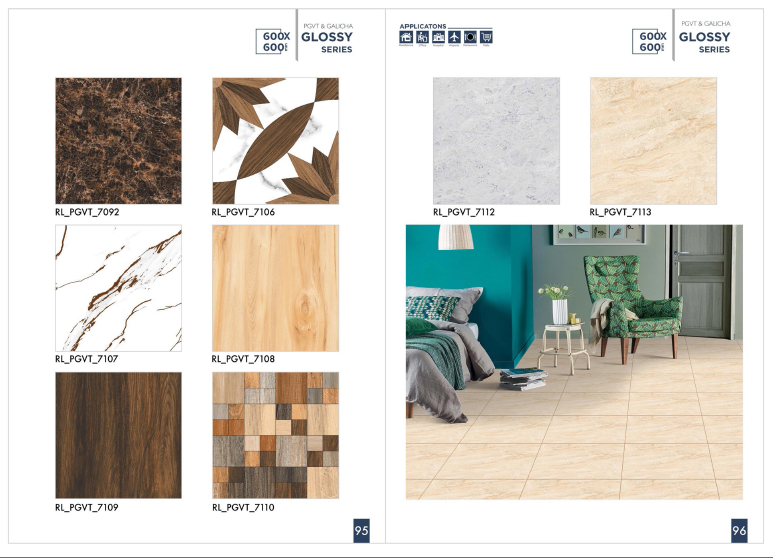 Stone effect tiles