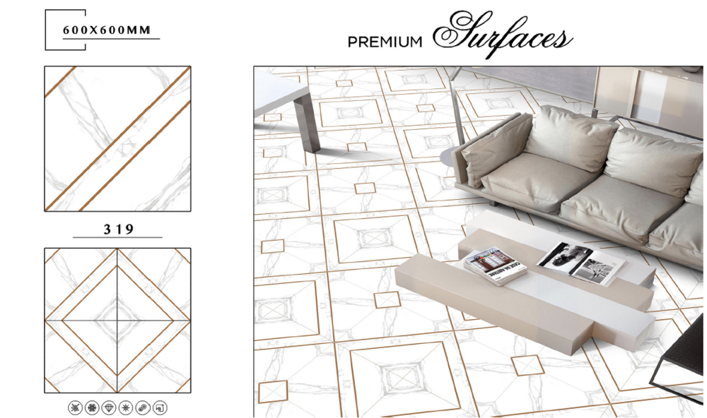 Large Format Tiles - Color: Whites