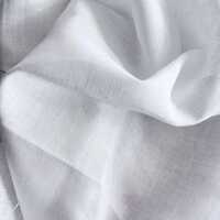 44 Lea Plain White European Linen Fabric
