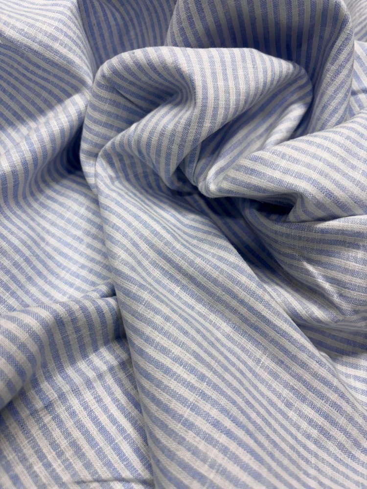 Linen Cotton Fabric Striped Design