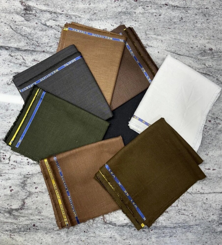 195 Gs M Linen Cotton Fabric - Application: Trousers