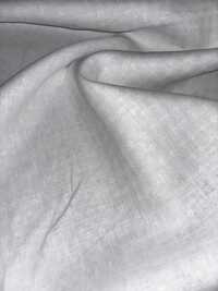 White 60 Lea Pure Linen Dobby Fabric - Fabric Texture: Smooth