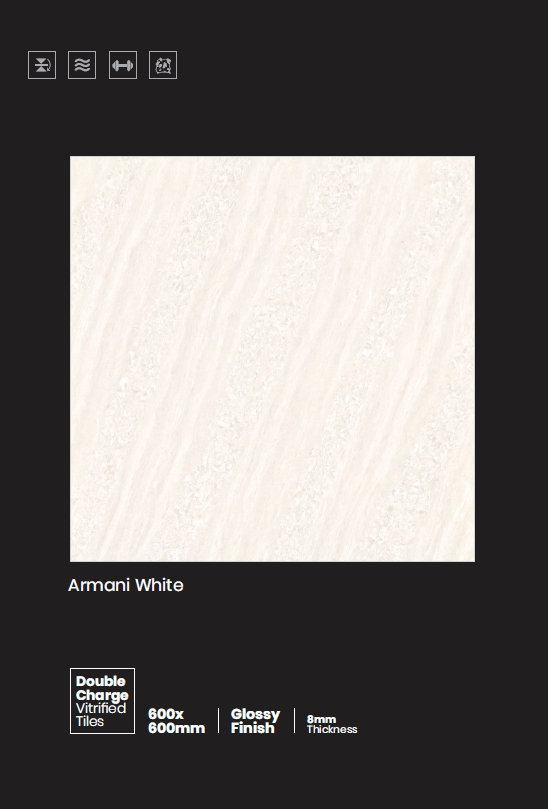 Marble-look tiles