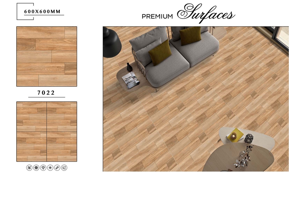 Wood-look tiles