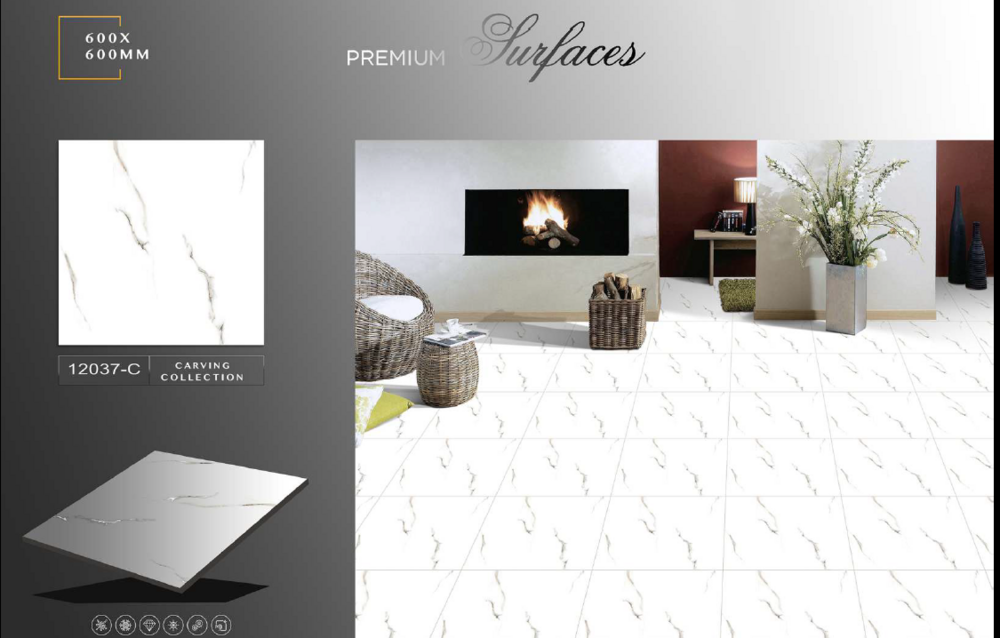 Glossy tiles