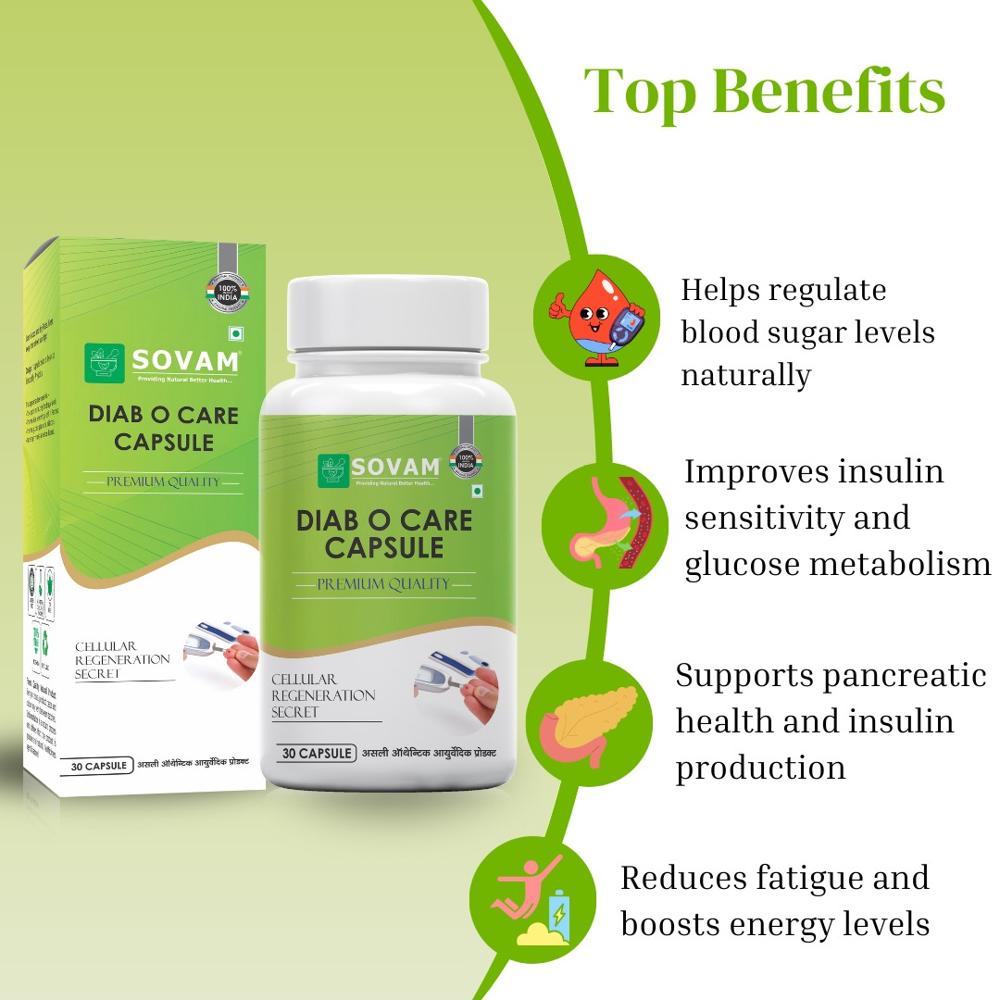 Diab-O-Care Capsules Ayurvedic Medicine for Diabetes 