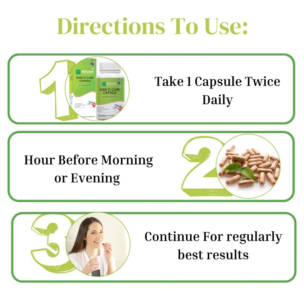 Diab-O-Care Capsules Ayurvedic Medicine for Diabetes 
