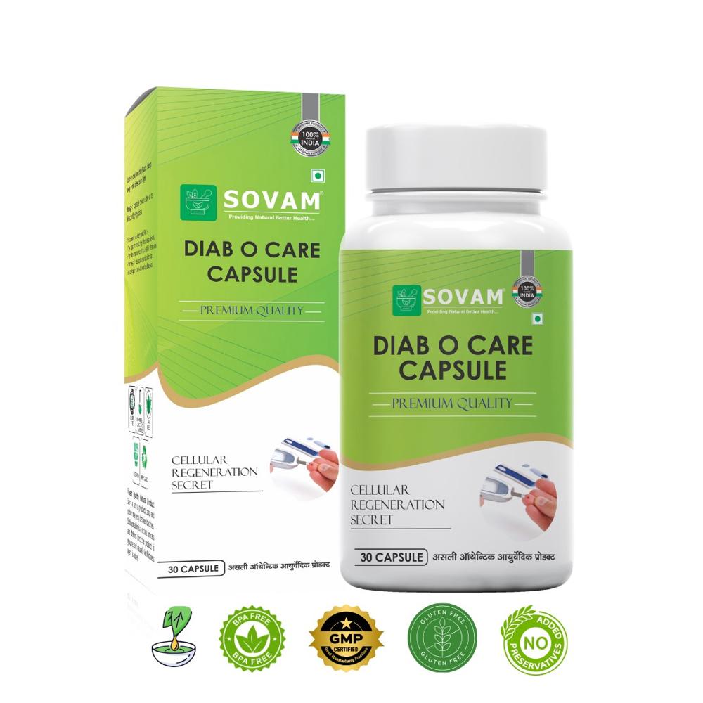 Diab-O-Care Capsules Ayurvedic Medicine for Diabetes 