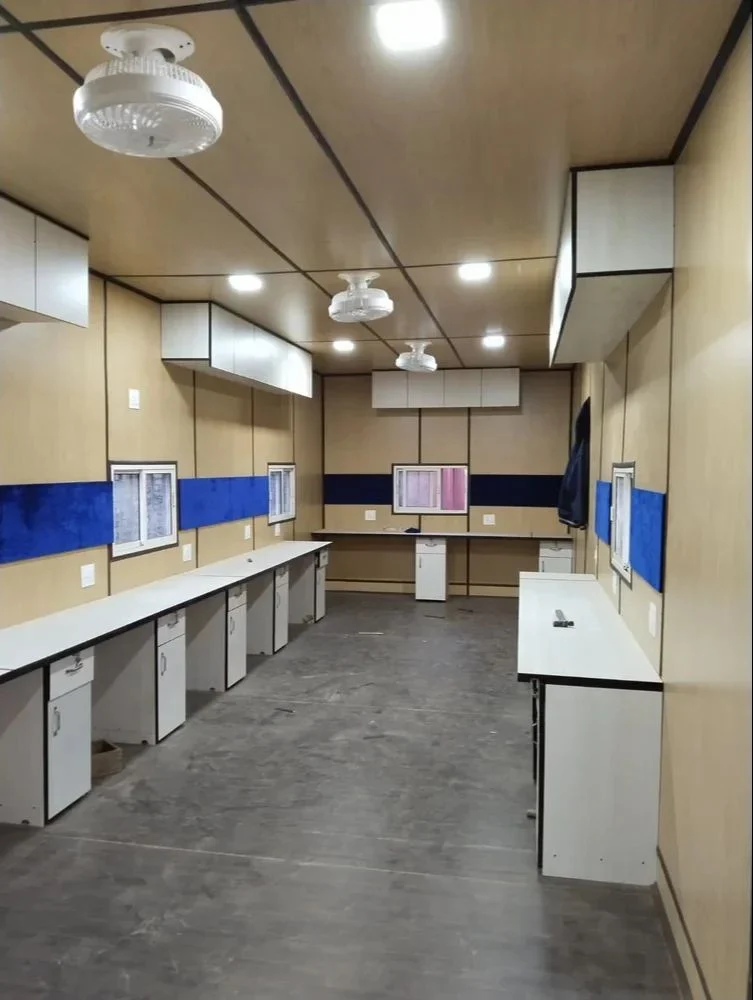 Steel Modular 20 Feet Rectangular Portable Office Container, For House