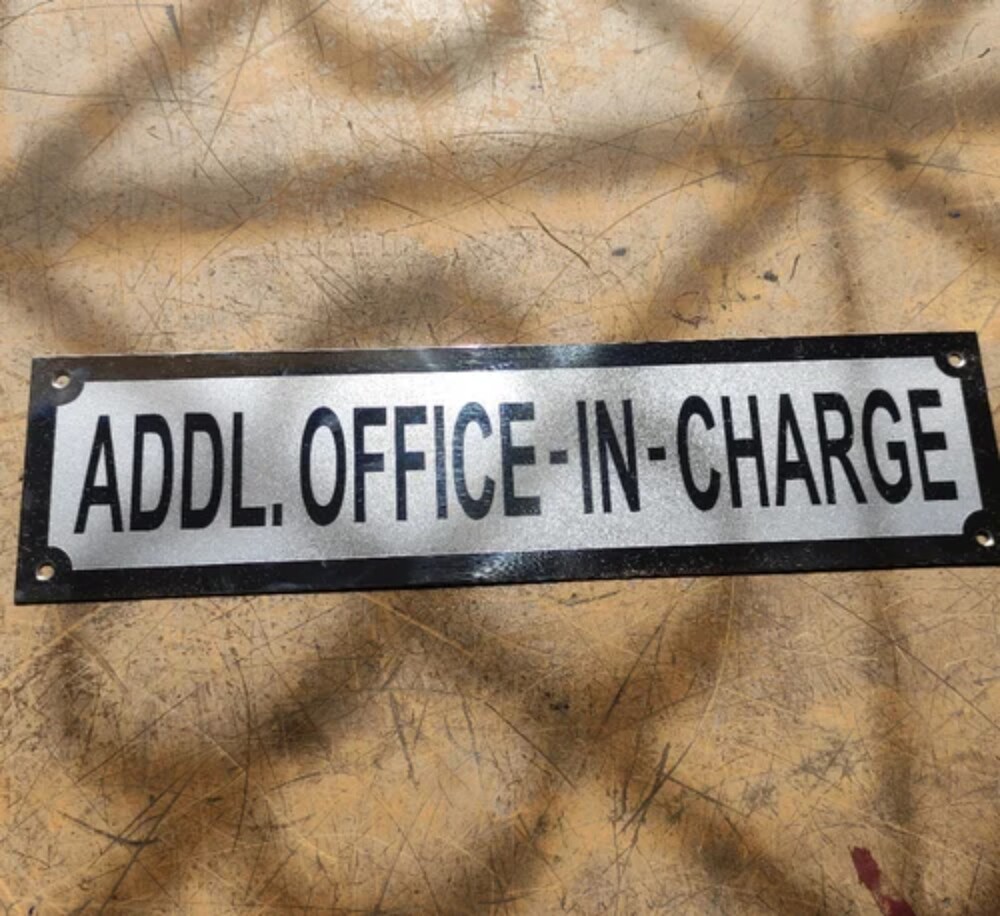 5mm Aluminium Name Plate