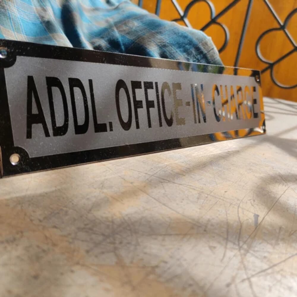 5mm Aluminium Name Plate