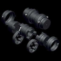 Jaw Aluminum Spacer Coupling - Color: Black