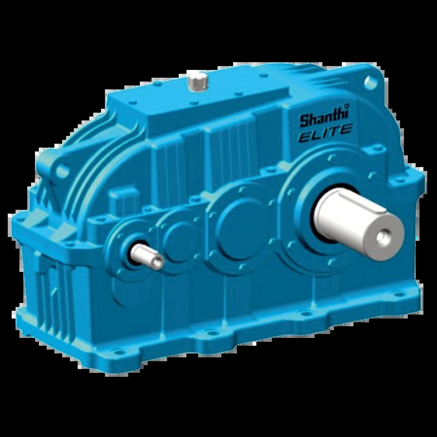 Helical Gear Boxes - Mild Steel & Cast Iron, Standard Size, Blue Finish | Helix-shaped Gear Tooth Profile, High Torque Transmission