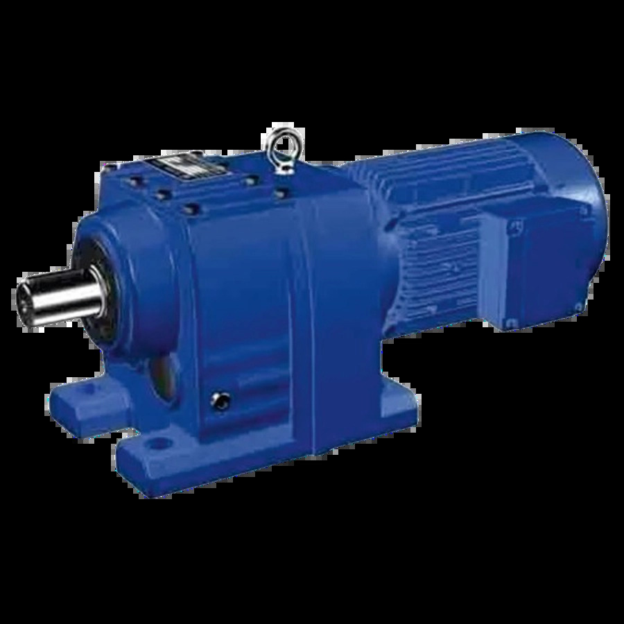 Helical Inline Geared Motor - Color: Blue