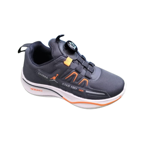Flow-1 Auto Lace Technology Sport Shoes - Color: Black
