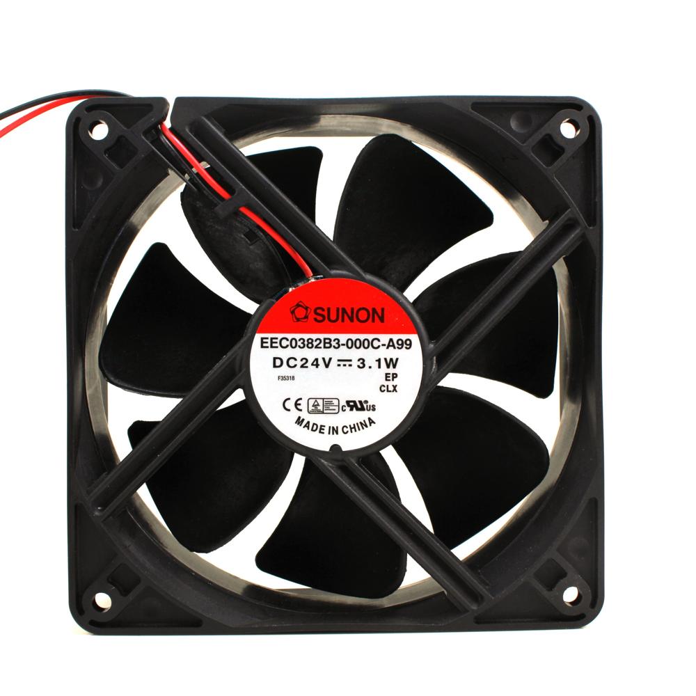 Sunon EEC0382B3-000C-A99 12038 24V 12CM Ultra-quiet Cooling Fan