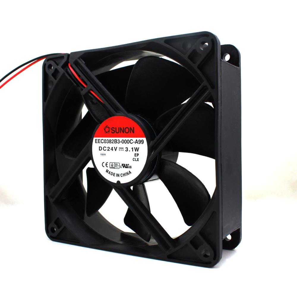 Sunon EEC0382B3-000C-A99 12038 24V 12CM Ultra-quiet Cooling Fan