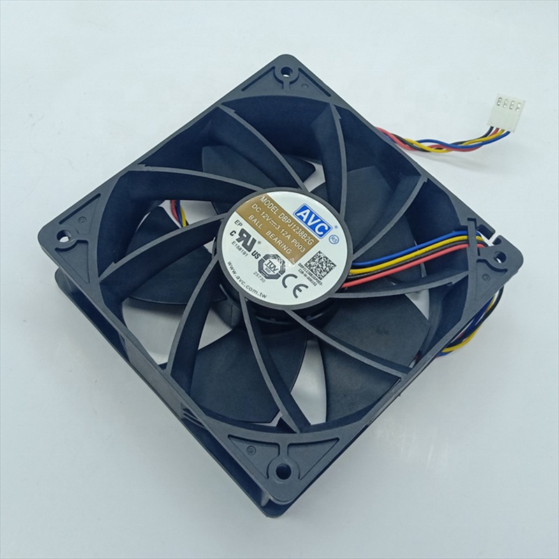 Avc Dbpj1238b2g 12038 120x120x38mm 12cm 12v Dc 3.12a 7000rpm 4 Pins Pwm Brushless Cabinet Axial Cooling Fan For Mining Machine - Color: Black