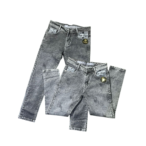 Mens Plain Black Jeans - Color: Gray