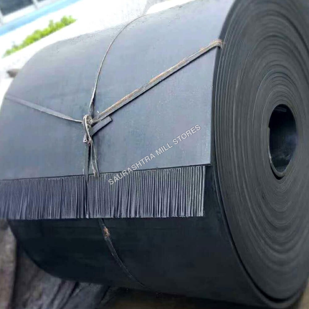 Steel Cord Conveyor Belt - Rubber Material, 16-600 mm Size | Industrial Belt Conveyor with Warranty Features and Durable Structure