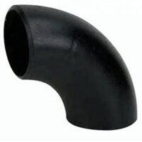 Carbon Steel Elbow - Round Shape, Black Color, Welding Connection | Features Black Painting Surface Treatment, Durable Elbow Fittings