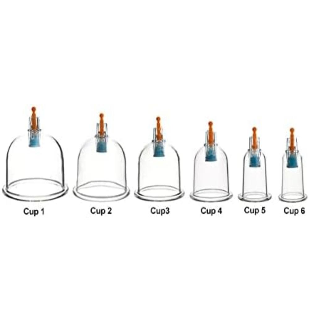 Physio Therapy Acupressure Hijama Loose Cupping Cups Set Vacuum Cans Banks Therapy Massage Suction Cup, 1 Number 10 Pcs