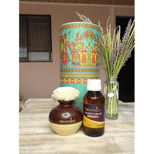 100ml Reed Diffuser Set Ethenic Pot with Flower