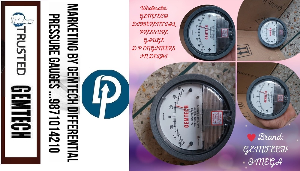 Popular Cities GEMTECH Differential Pressure Gauge Wholesalers - Meerut
