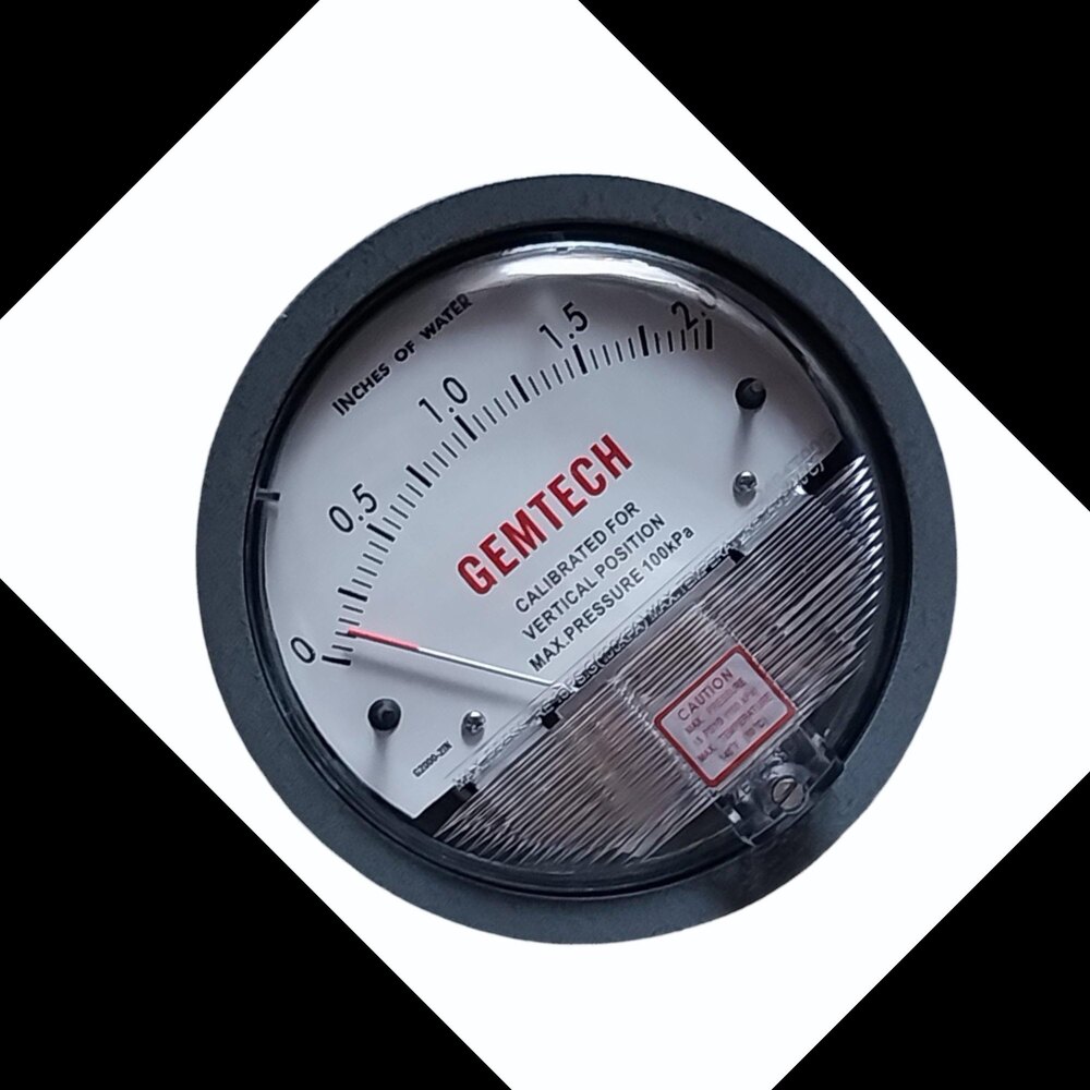 Model G2001-SP GEMTECH Differential Pressure Gauge Range 0-1 Inch W.C.