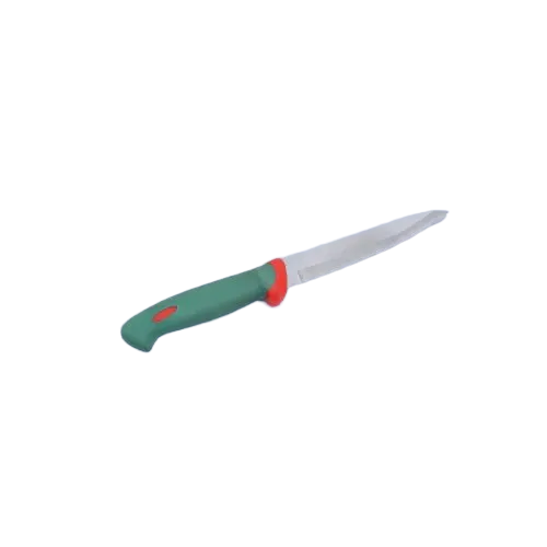 9 Inch Ce-166 Soft Greep Plain Knife - Color: Green