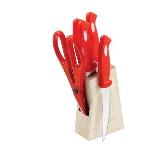 8 Inch Soft Greep Knife - Color: Red