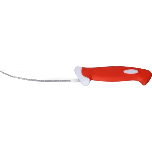 Lesar Plastic Knife - Color: Silver And Red