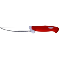 Lesar Plastic Knife - Color: Silver And Red