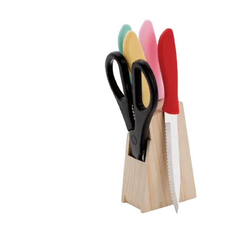 Ce-139 Classic 6 Pcs Knife And Scissor Set - Color: Multicolor