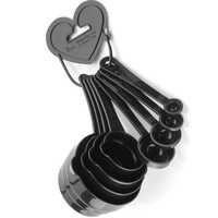 Ce-216 8 Pcs Set Measuring Spoon - Color: Black