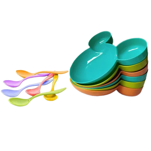 Plain Plastic Mickey Shape Plate