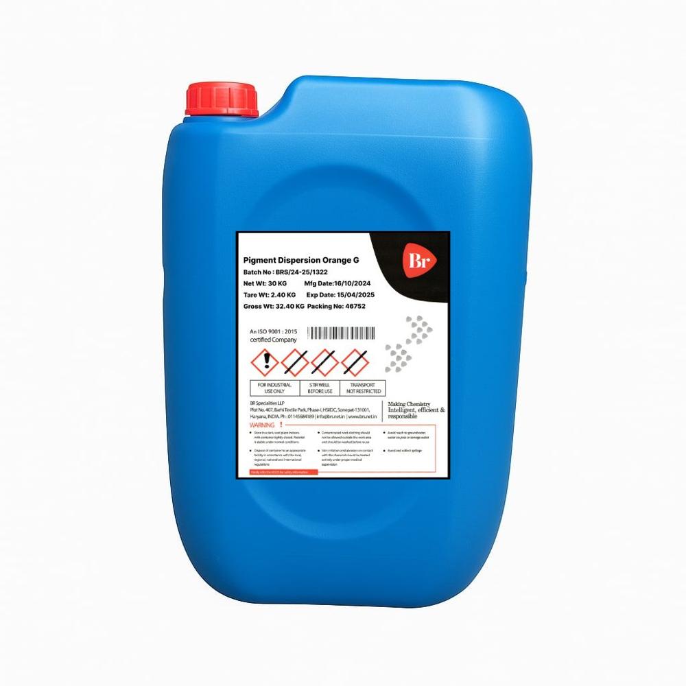 Pigment Dispersion Orange G - Application: Paper